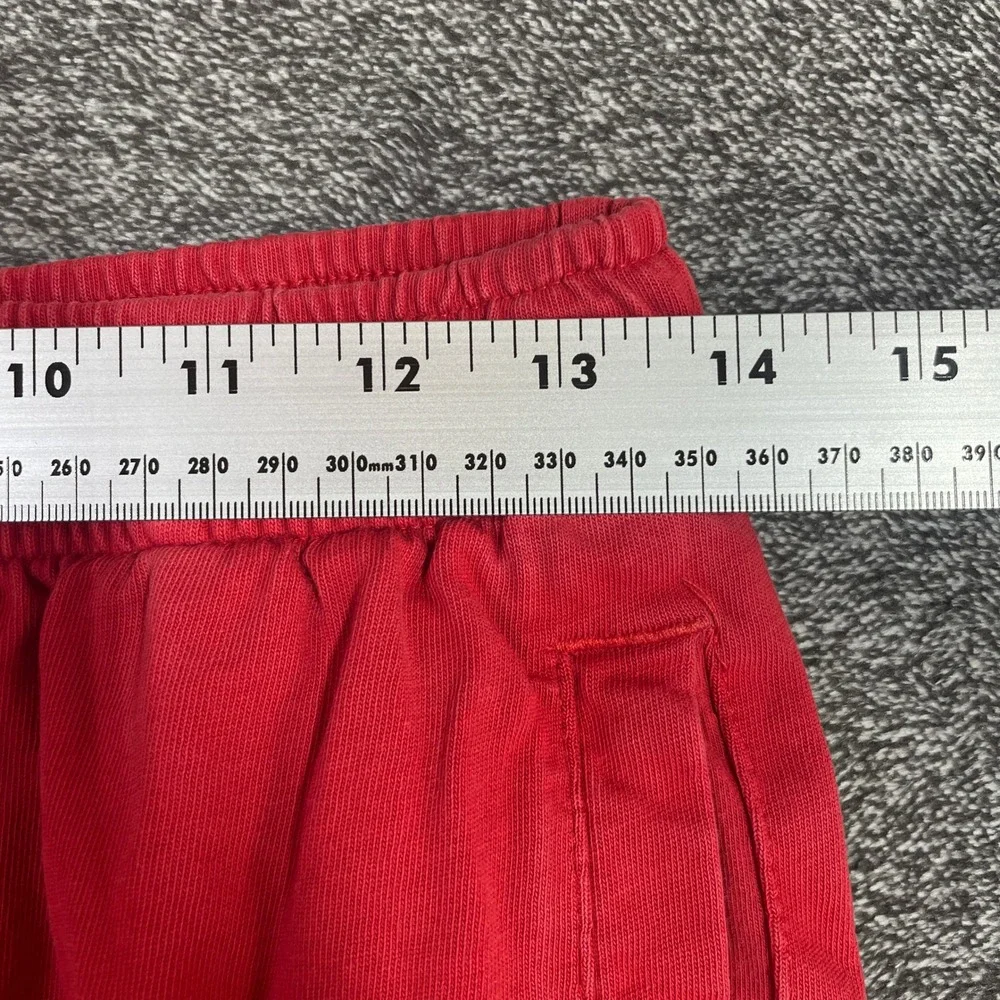 Nike Shorts Mens S Sportswear Jersey Red Cotton Drawstring Pockets